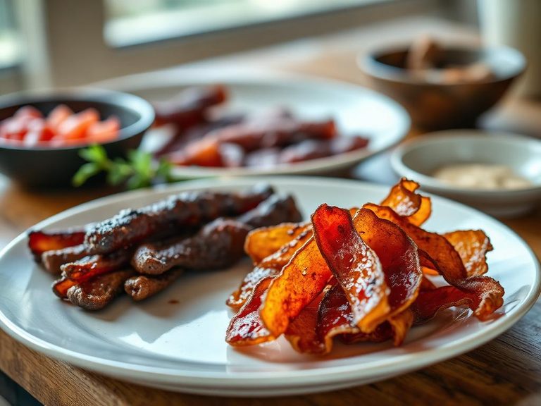 Dried and smoked strips
