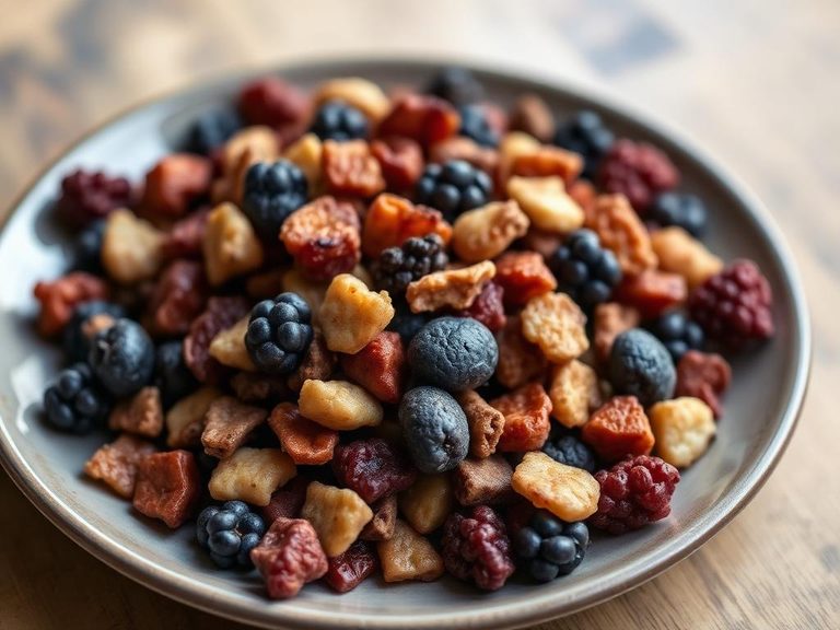 Dried berry trail mix