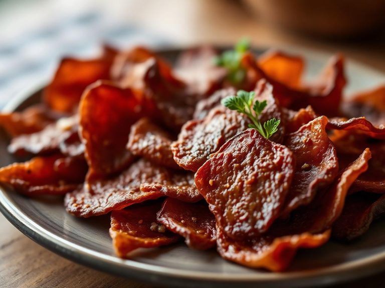 Dried liver strips