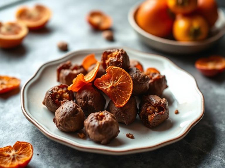 Dried Persimmon Energy Bites