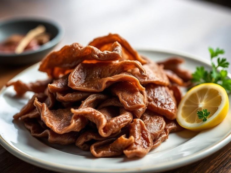 Dried walrus meat