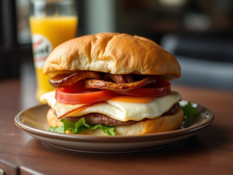 Drive-thru breakfast sandwich
