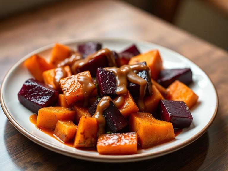 Drizzled over roasted beets or sweet potatoes