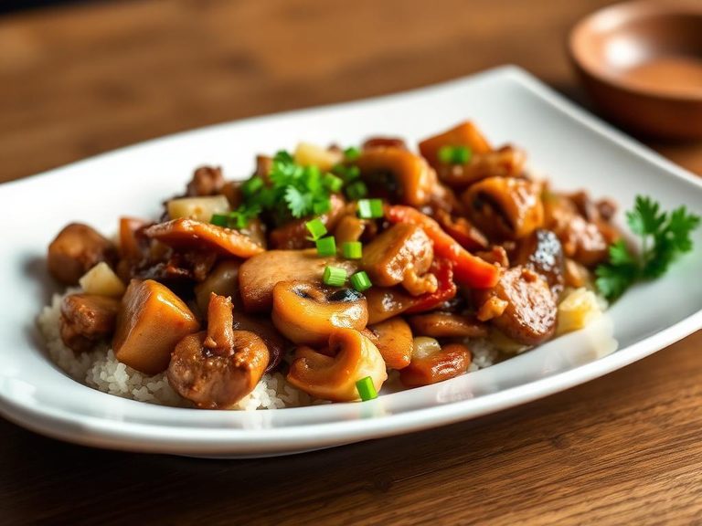 Duck and Mushroom Stir-Fry