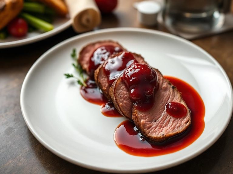 Duck Breast with Cherry Sauce