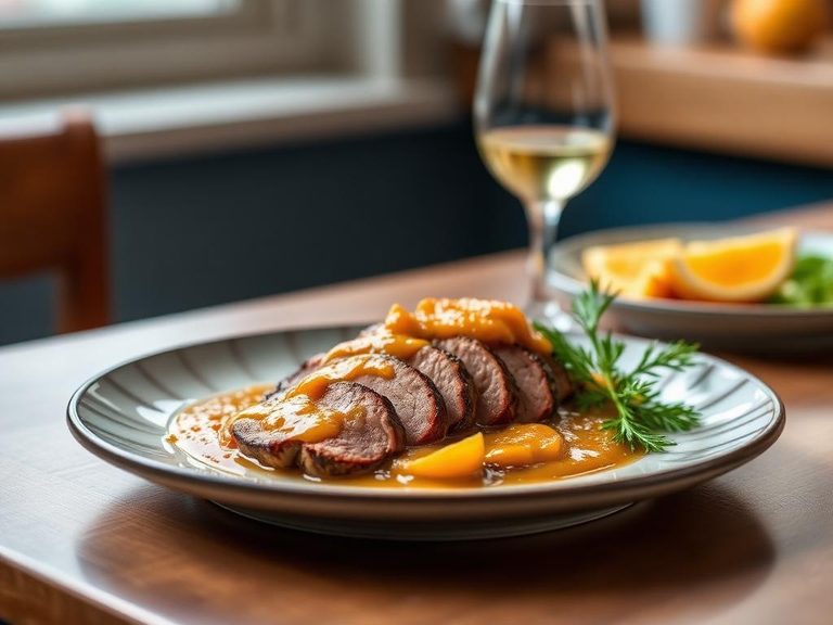 Duck Breast with Orange Sauce