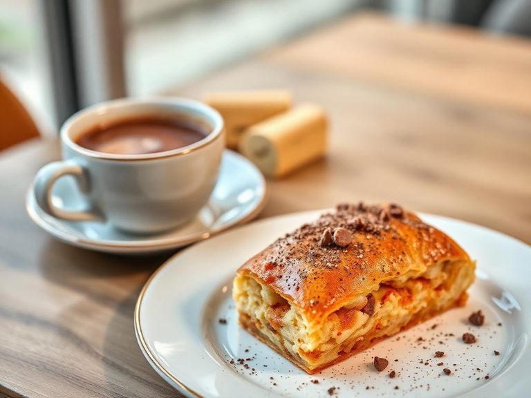 Eaten alongside coffee or hot chocolate