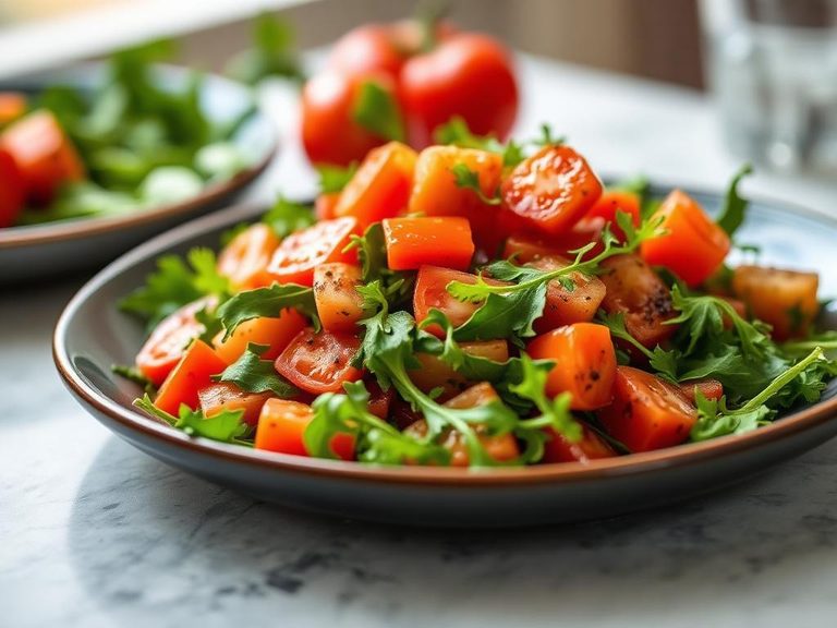 Eech (Armenian Tomato-Arugula Salad)