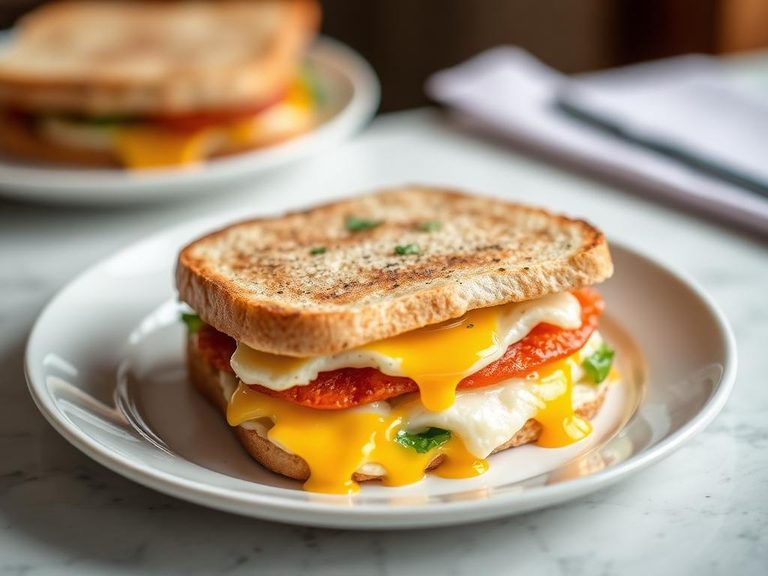Egg and Cheese Panini