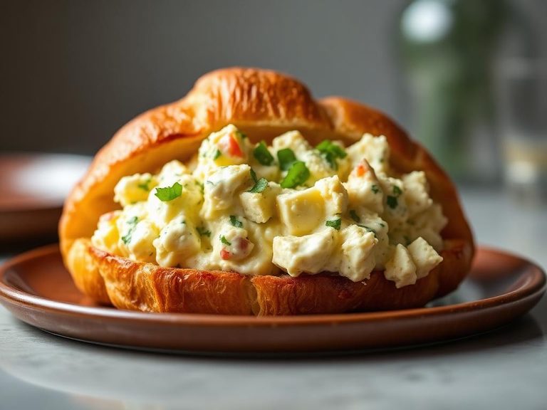 Egg Salad on Croissant