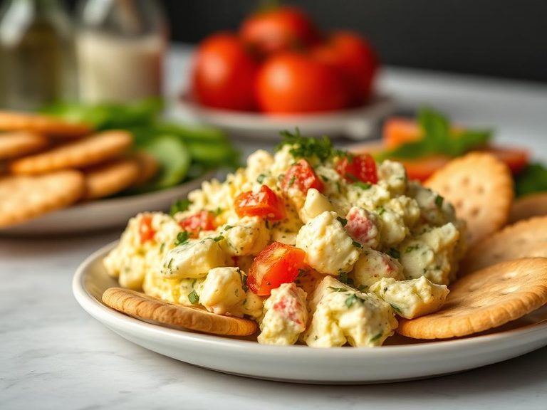Egg Salad with Crackers