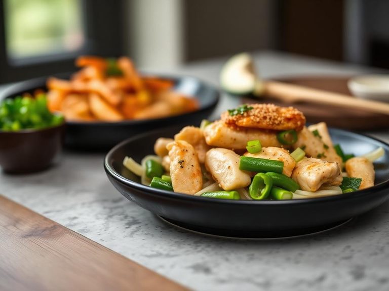 Egg White & Chicken Stir-fry