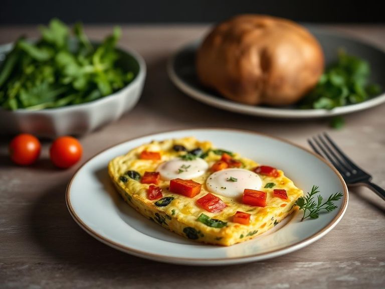 Egg White Frittata with Vegetables