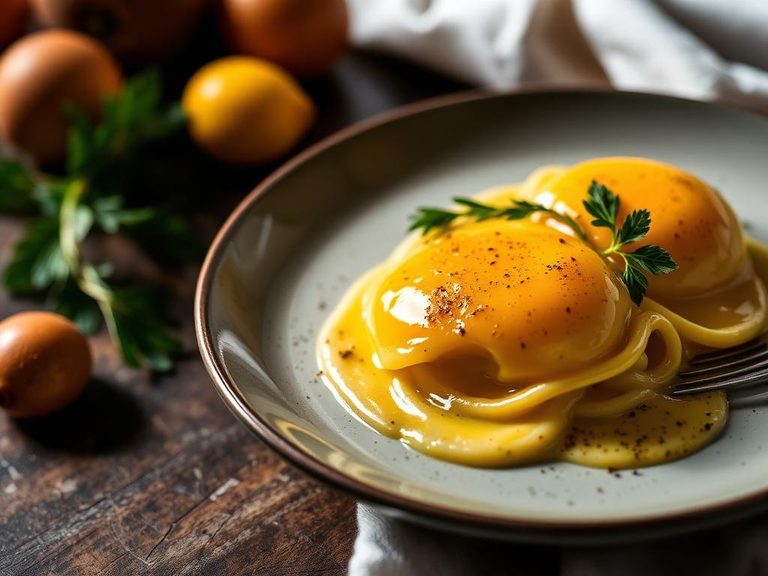Egg Yolk Raviolo al Uovo