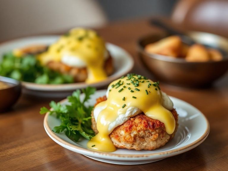 Eggs Benedict with Crab Cake
