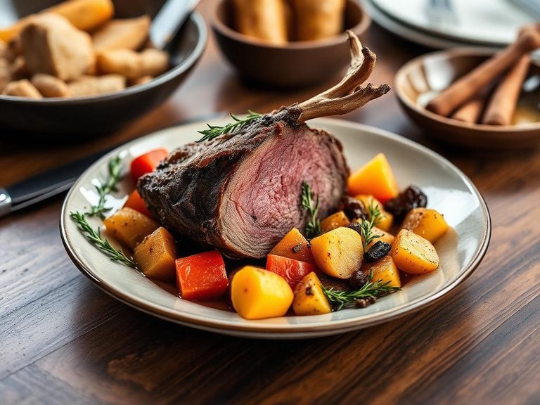 Elk Roast with Root Vegetables