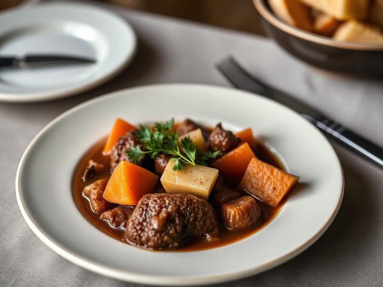 Elk Stew with Root Vegetables