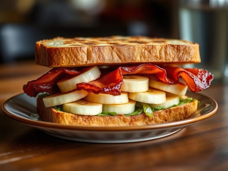 Elvis Sandwich (with banana and bacon)