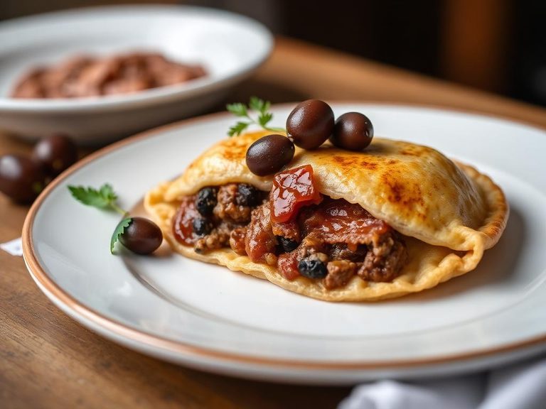 Empanada with Beef and Olives