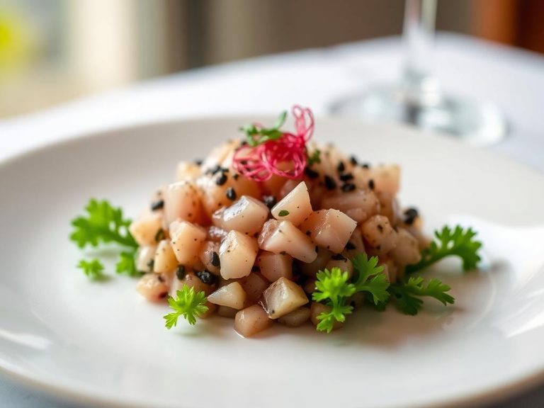 Emu and oyster tartare