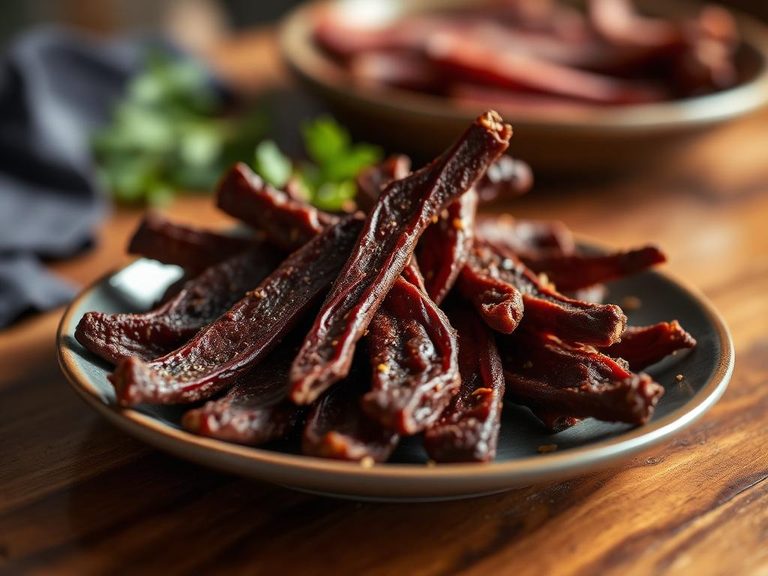 Emu biltong