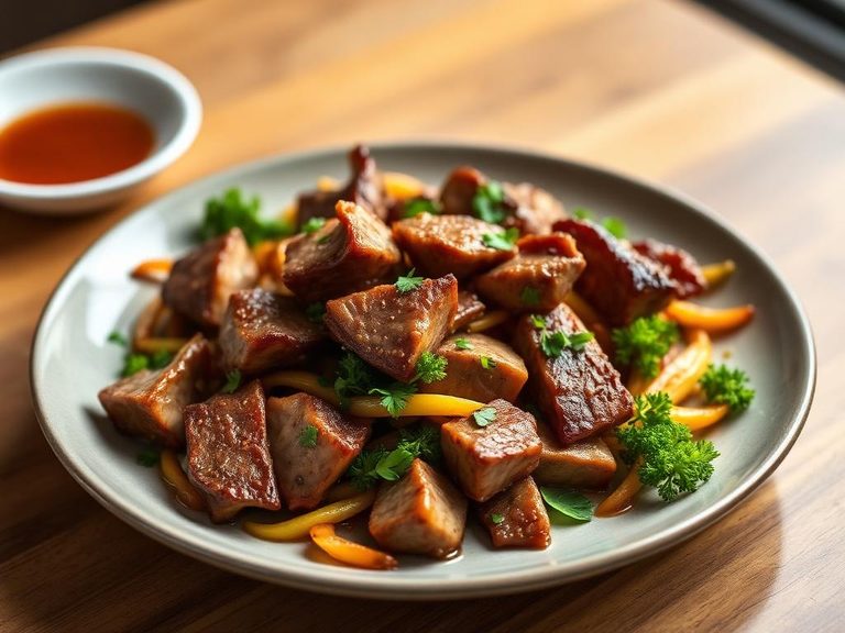 Emu Rump Stir-fry