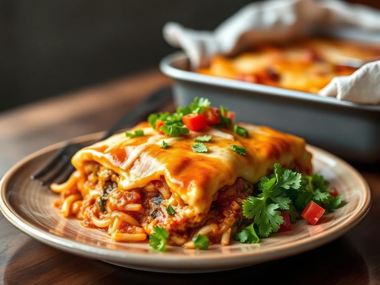 Enchilada Casserole (layered, baked version)