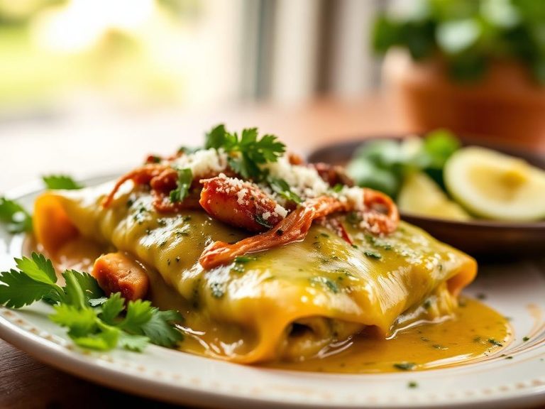 Enchiladas Verdes con Pollo