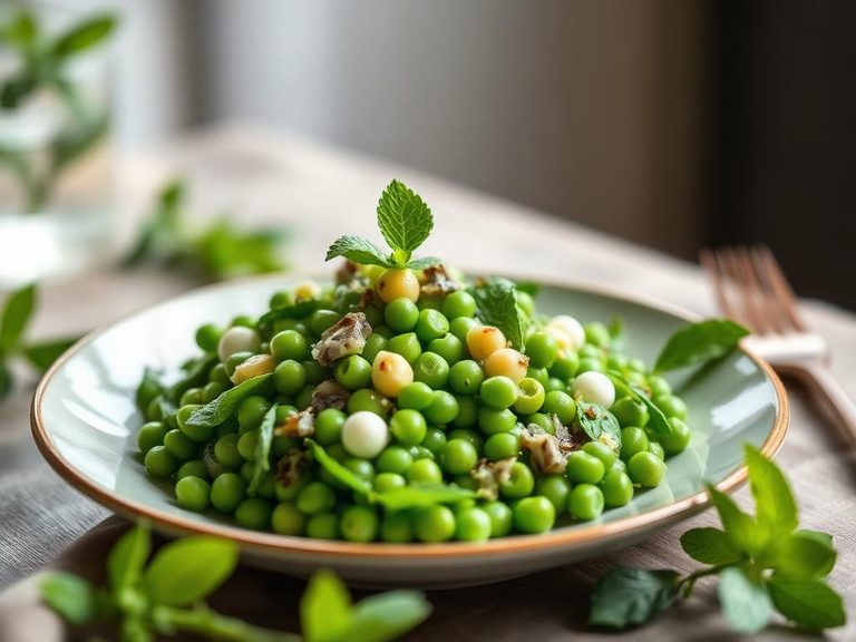 English Pea Salad with Mint