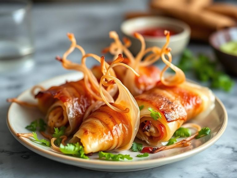 Enoki Bacon Wraps