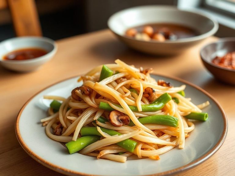 Enoki Mushroom Stir-Fry
