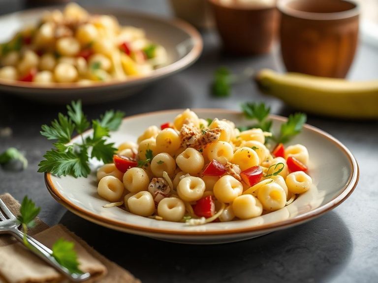 Ensalada de macarrones con atún