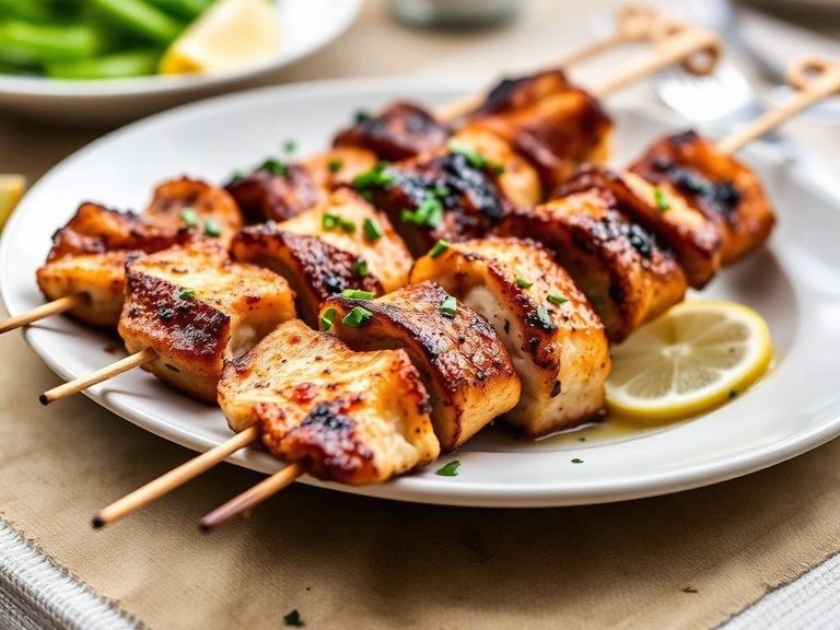 Espetada de Peixe (Portuguese Swordfish Skewers)