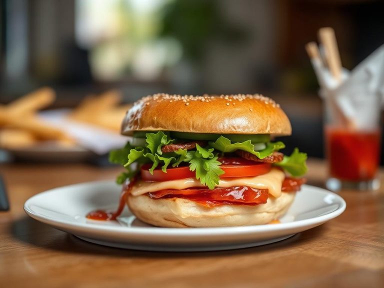 Everything bagel sandwich