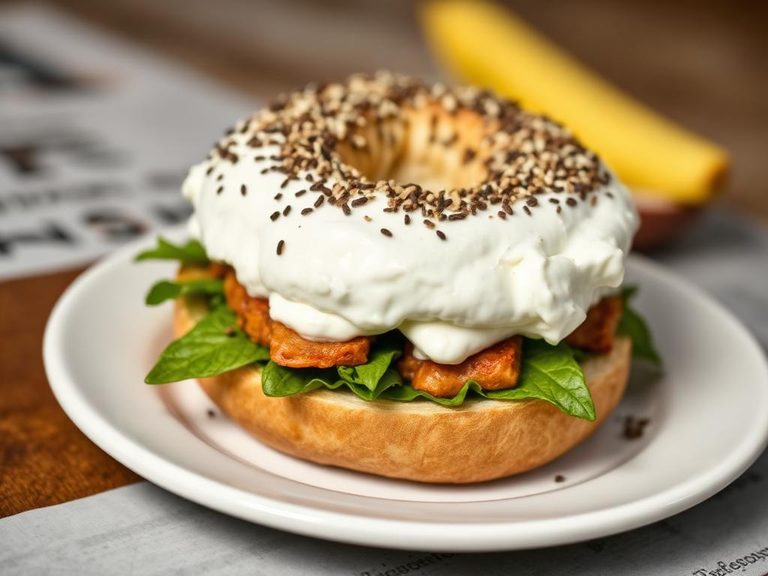 Everything Bagel with Cream Cheese