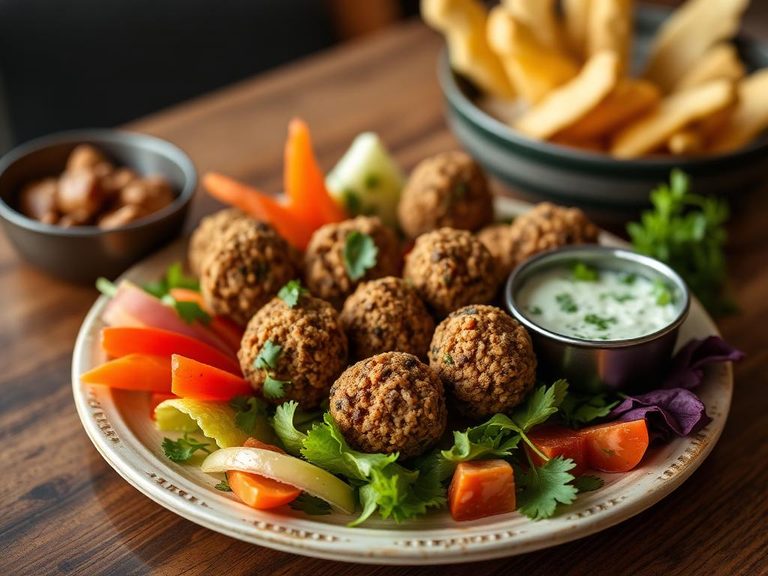 Falafel Mezze Platter