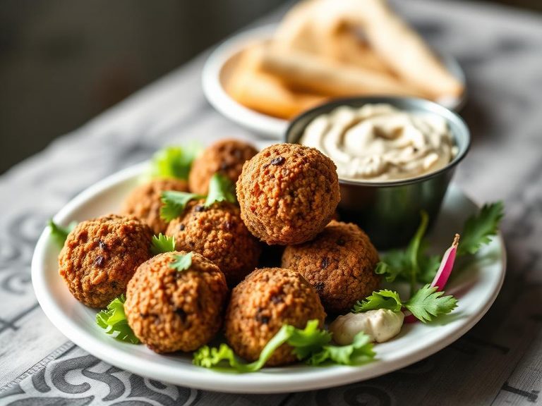 Falafel with hummus