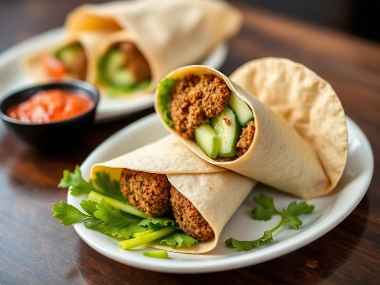 Falafel Wrap with Cucumber