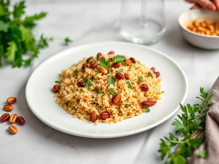 Farro Pilaf with Herbs and Nuts