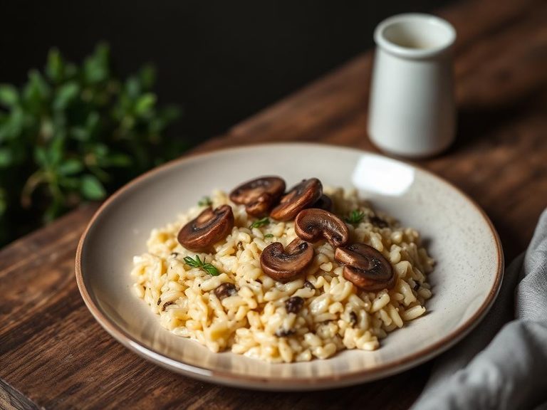 Farro Risotto with Mushrooms