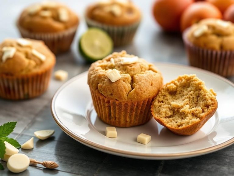 Feijoa and White Chocolate Muffins