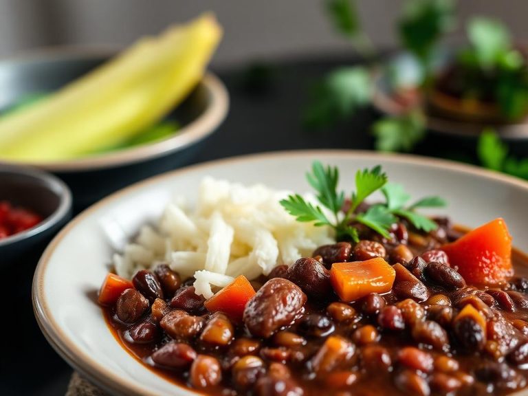 Feijoada (Brazilian black bean stew, often using cranberry beans)