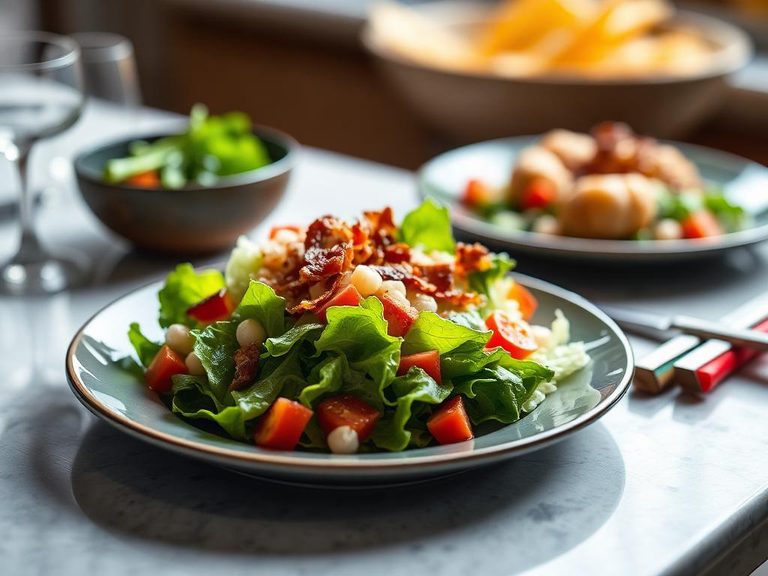 Feldsalat with warm bacon dressing (German)