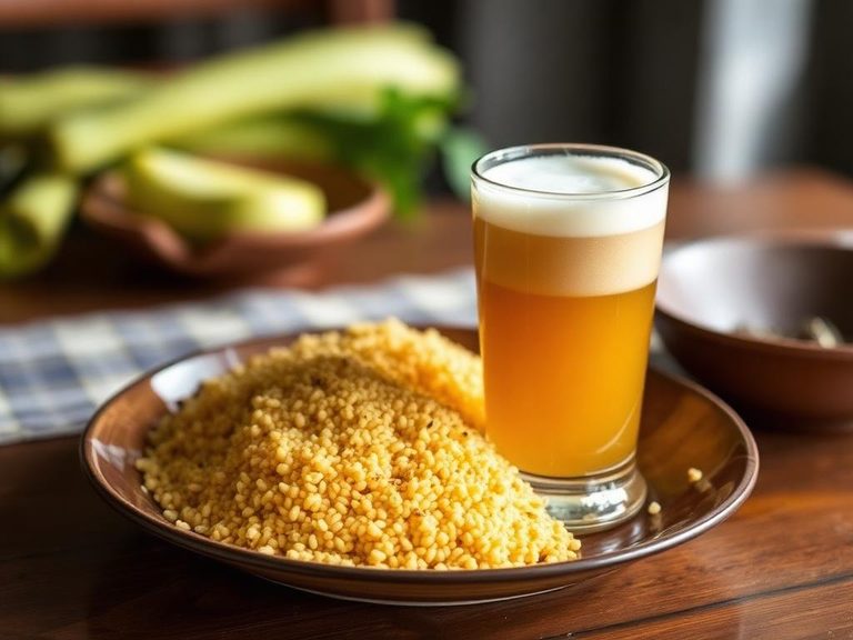 Fermented millet beer