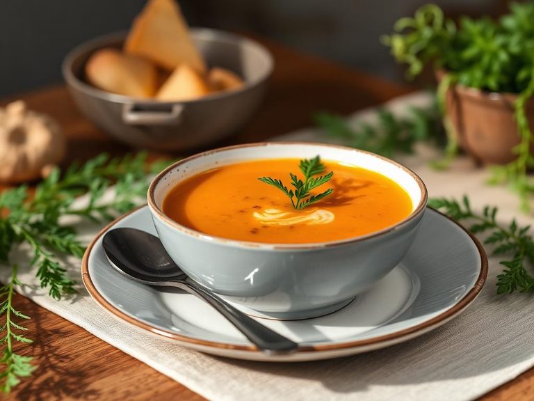 Fern shoot soup