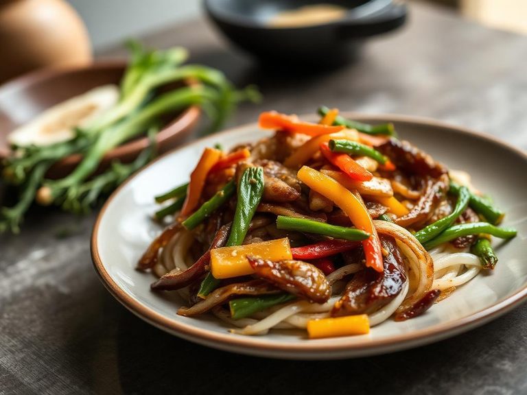 Fern Stir-fry with Garlic