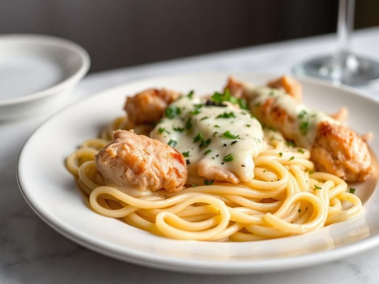 Fettuccine Alfredo with Chicken