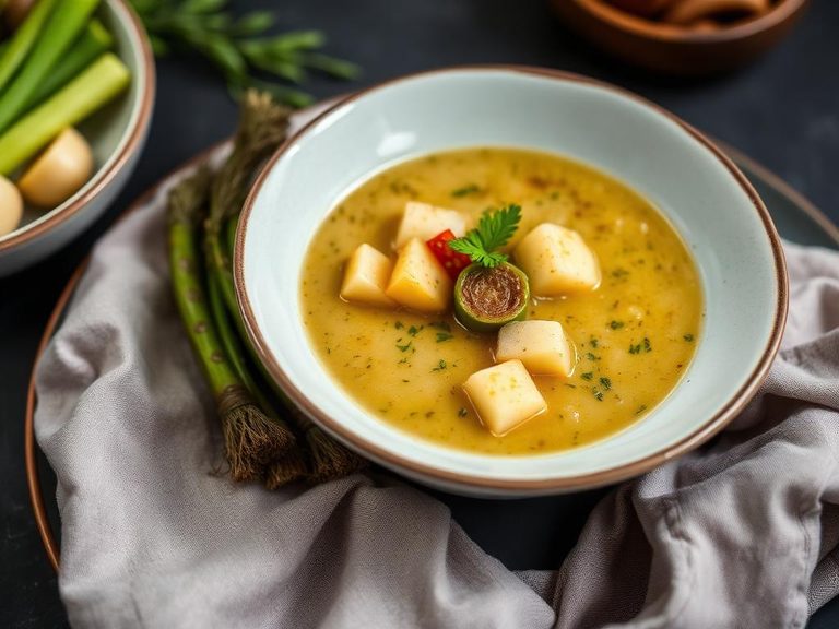 Fiddlehead and Potato Soup
