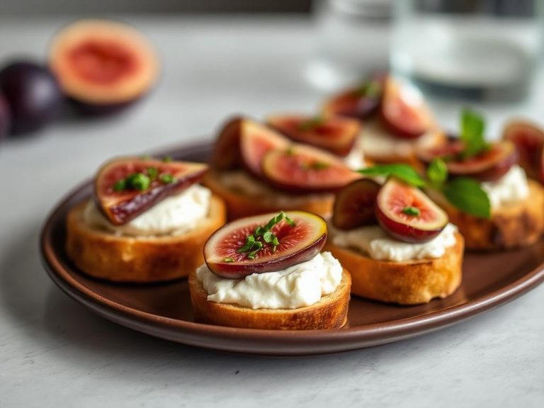 Fig and Goat Cheese Crostini