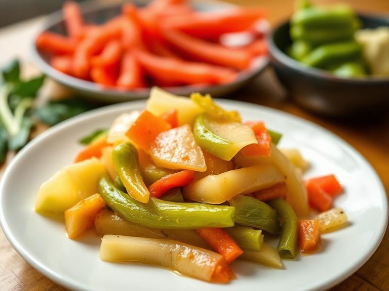 Filipino Atchara (Pickled Green Papaya)